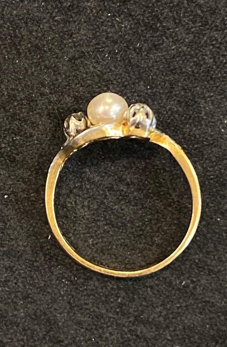 Toi Et Moi Pearl And Diamond Ring-photo-4