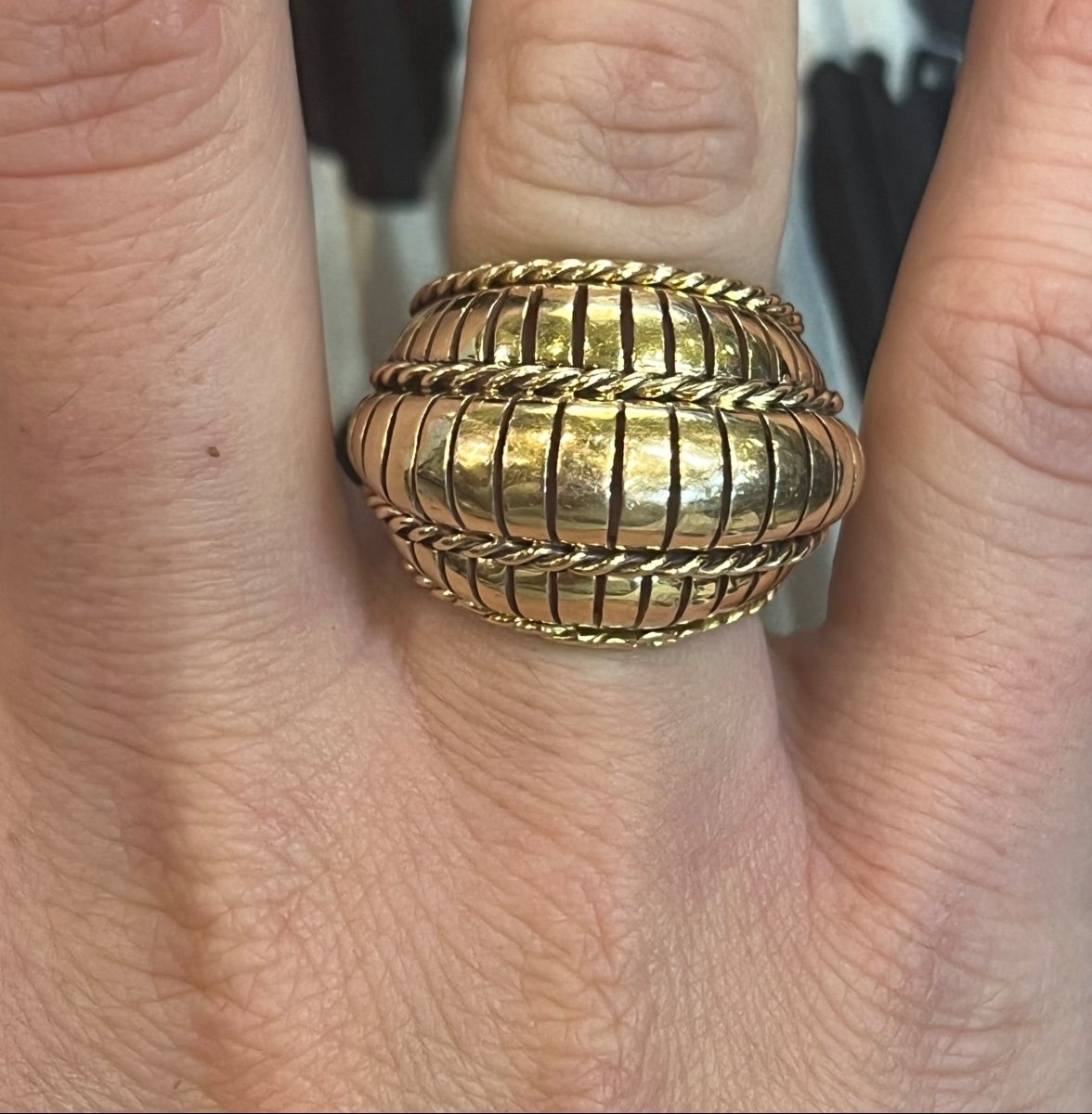 Importante Bague Dôme -photo-2