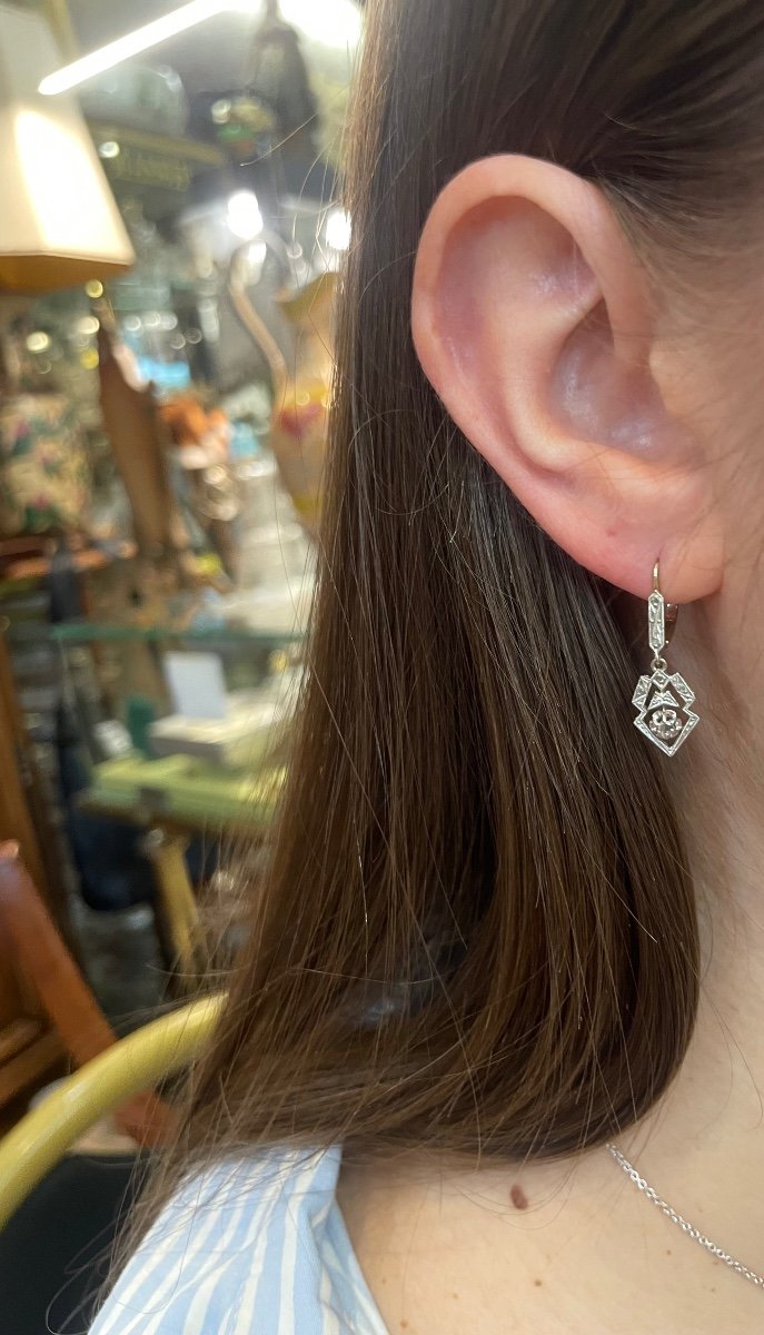 Art Deco Dangle Earrings-photo-2