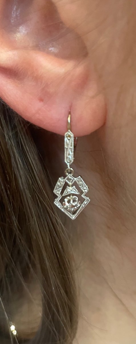 Art Deco Dangle Earrings-photo-3