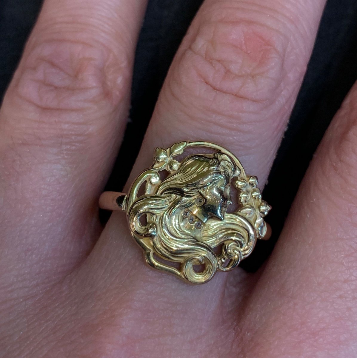 Bague Art nouveau -photo-4