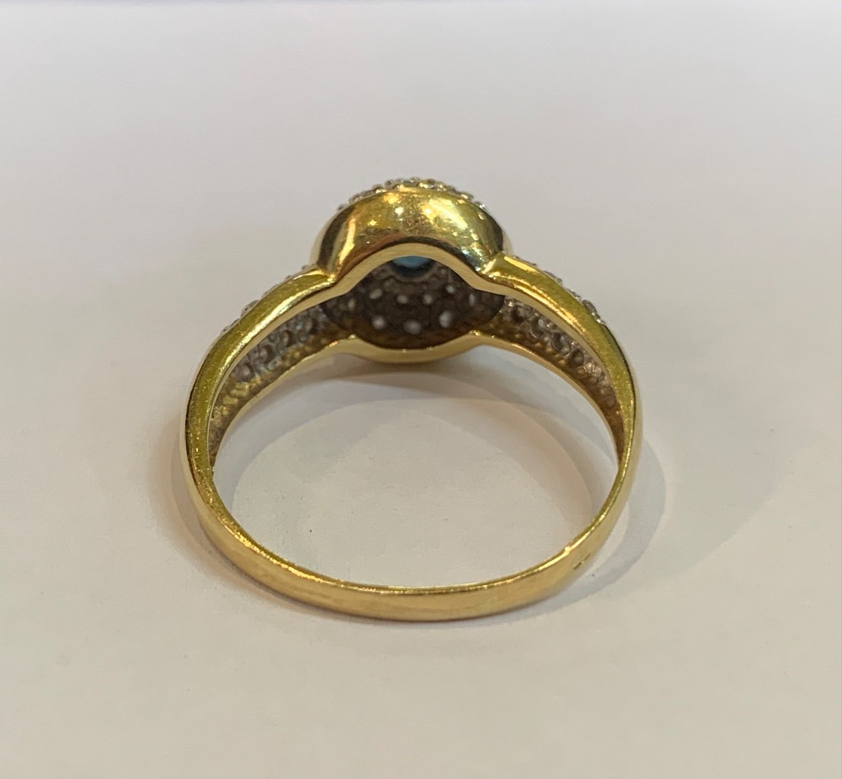 Bague Saphir Et Diamants-photo-2