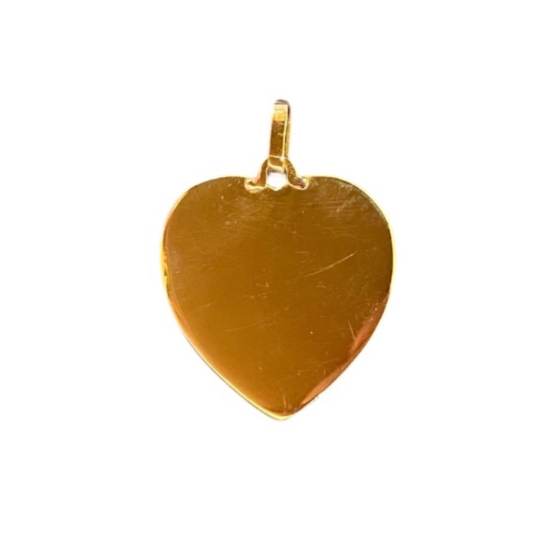 Calibrated Ruby And Diamond Heart Pendant-photo-2