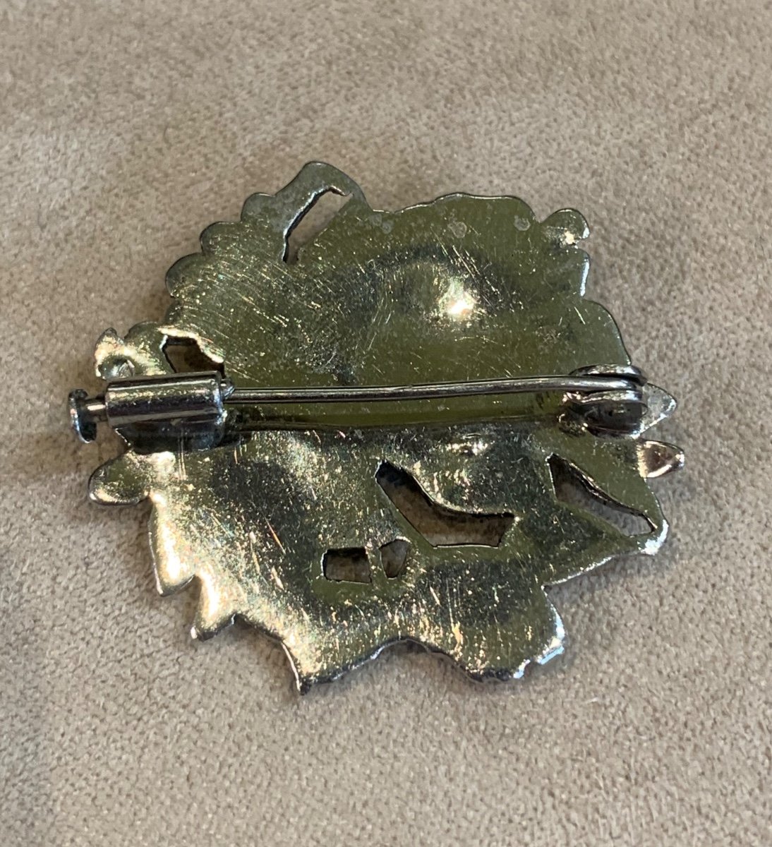 Silver Flower Brooch -photo-3