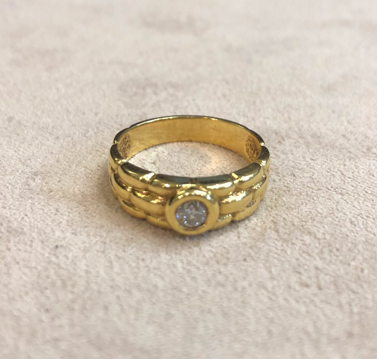 Braided Ring With Diamond-photo-1