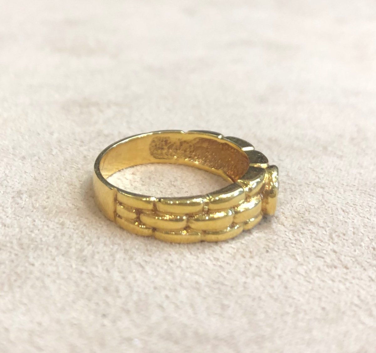 Braided Ring With Diamond-photo-2