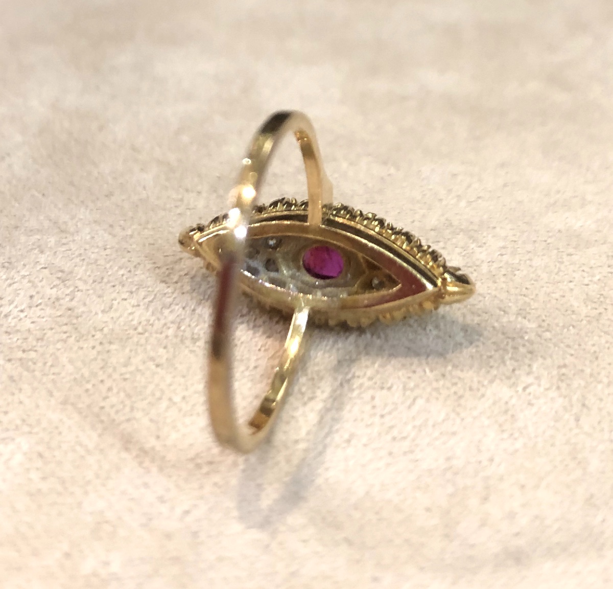 Marquise Ruby And Diamond Ring-photo-4