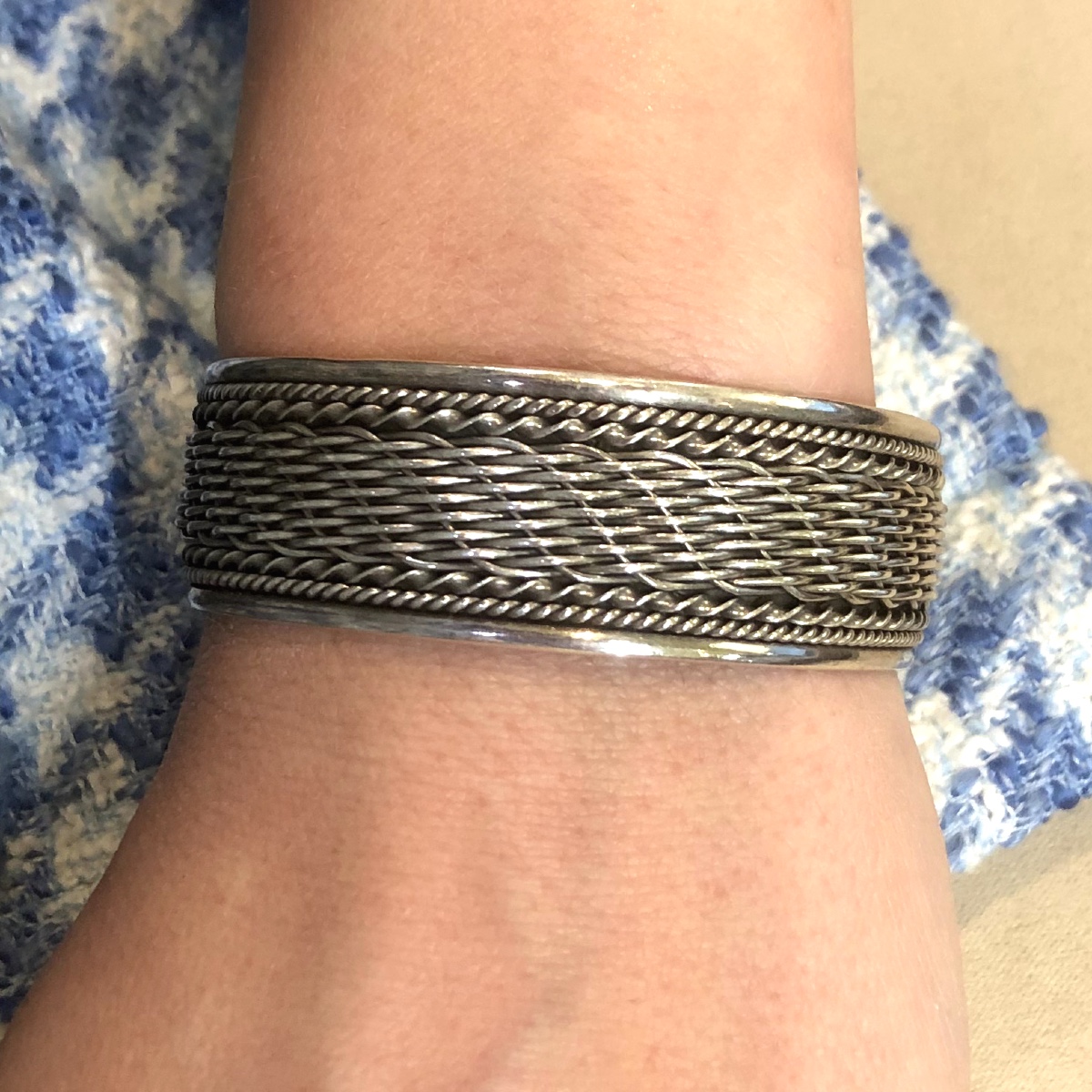 Bracelet Jonc Torsadé
