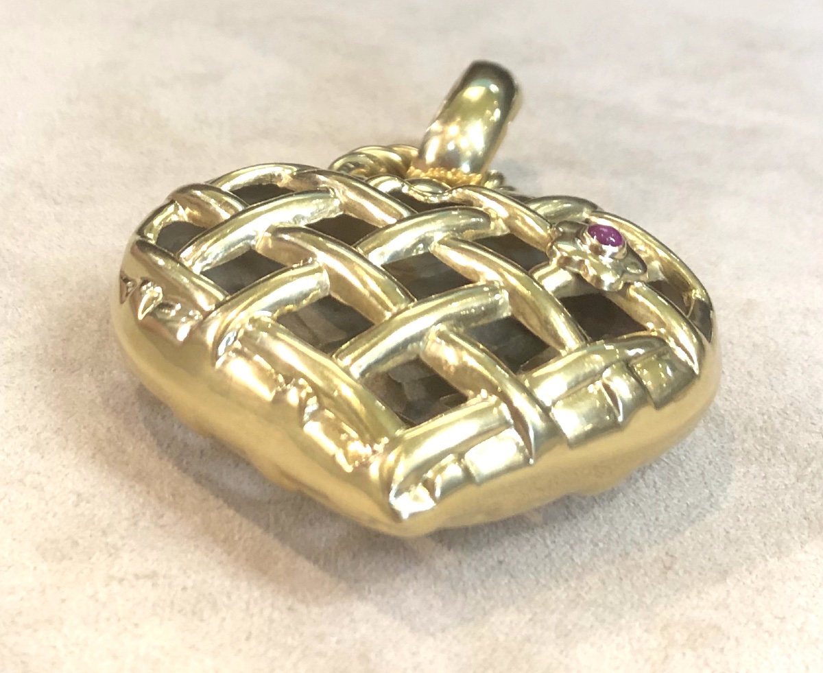 Pendentif Coeur Rubis-photo-5