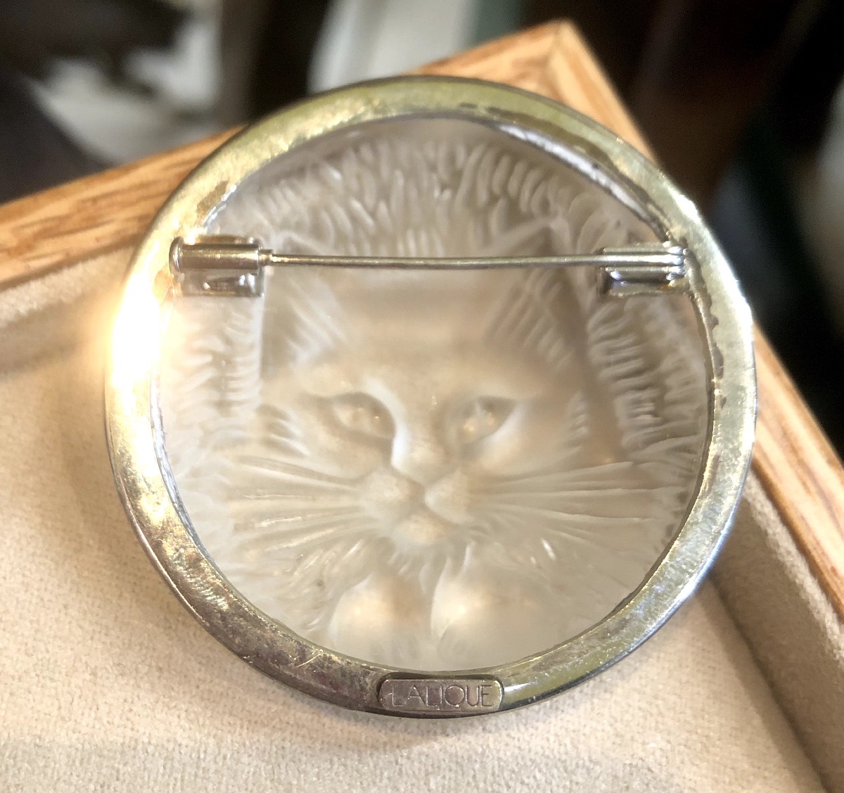 Broche LALIQUE chat-photo-2