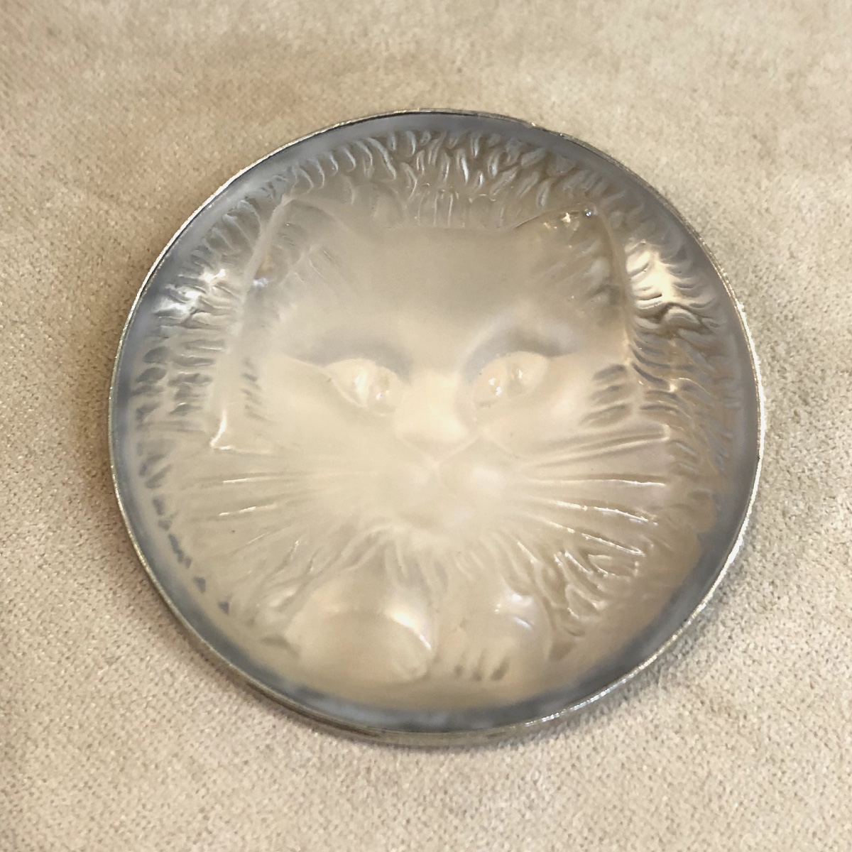 Broche LALIQUE chat