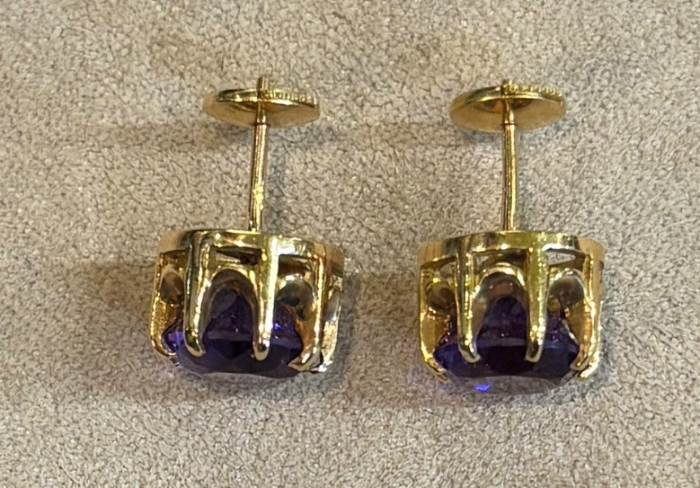 Boucles d'oreille Améthystes -photo-1