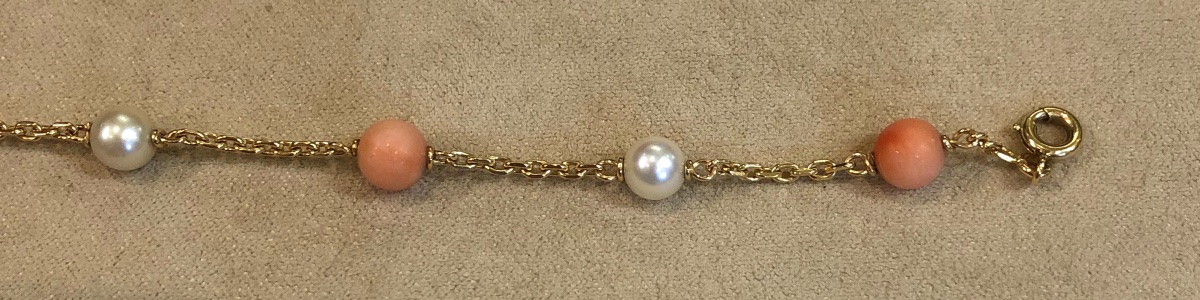 Bracelet perles et corail-photo-1