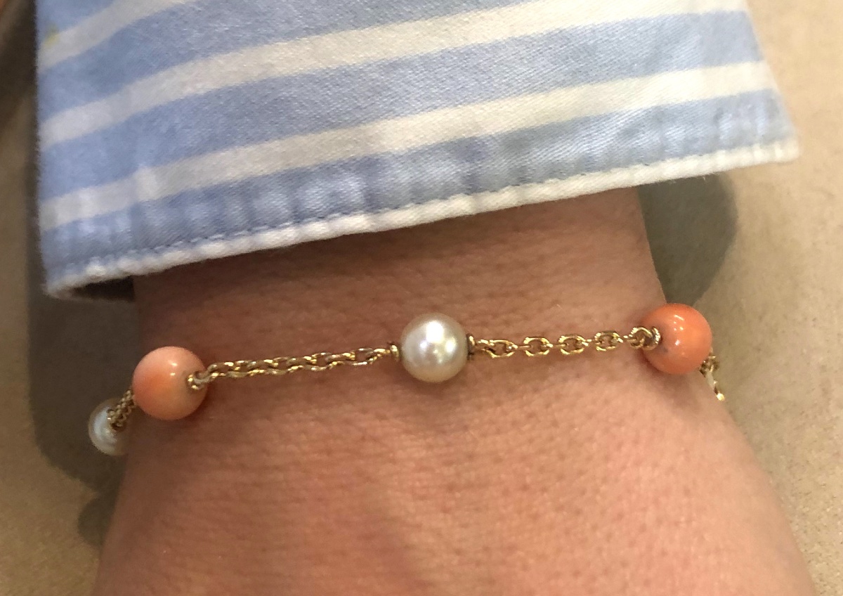 Bracelet perles et corail-photo-4