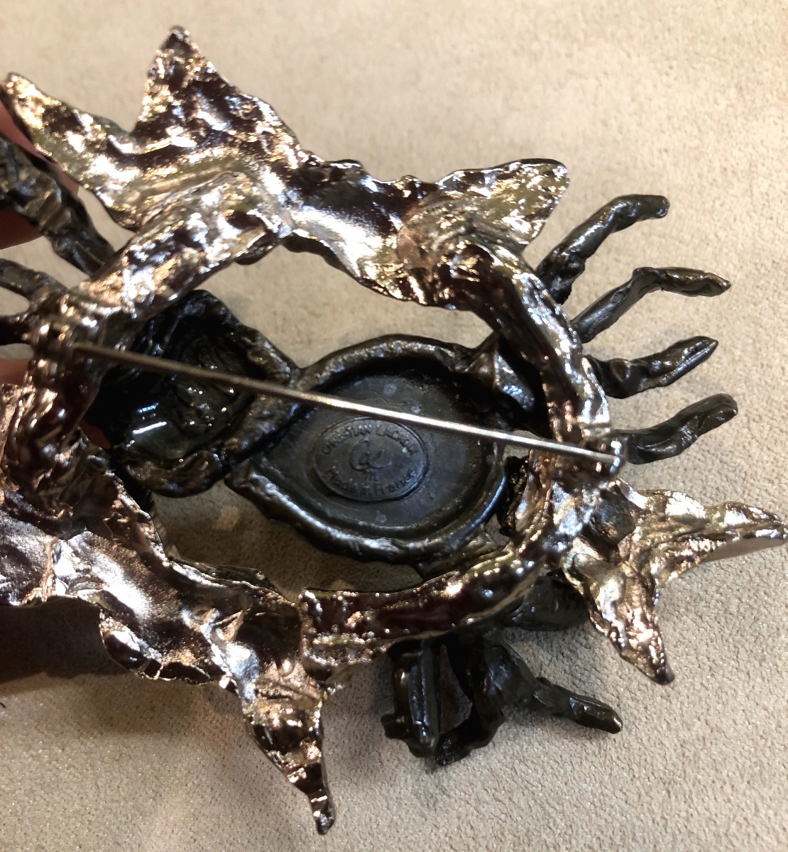 Spectaculaire Broche Christian LACROIX-photo-2