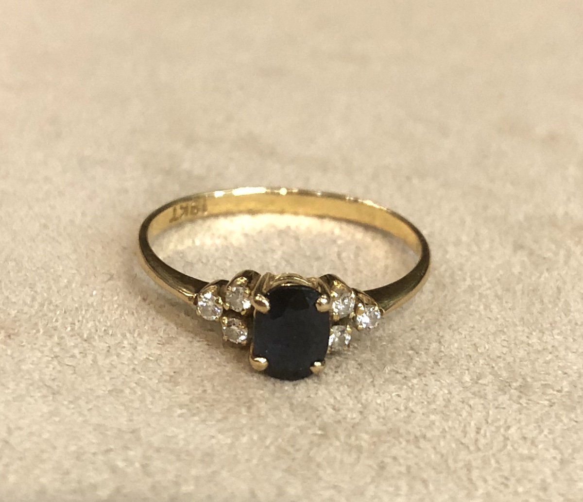 Sapphire And Diamond Ring