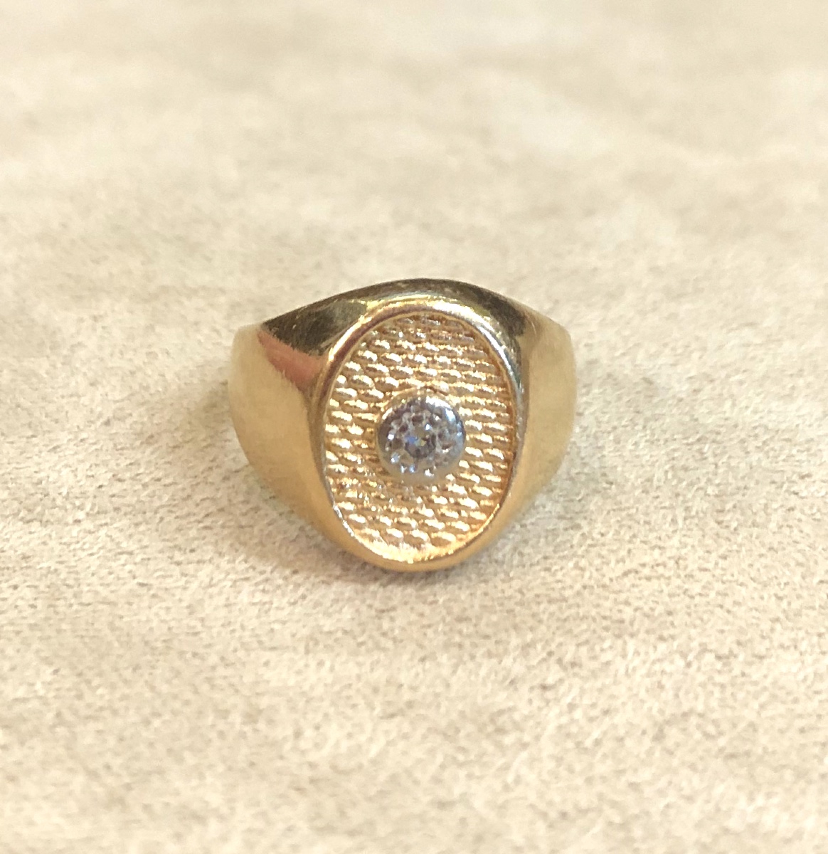 Signet Ring With Diamond