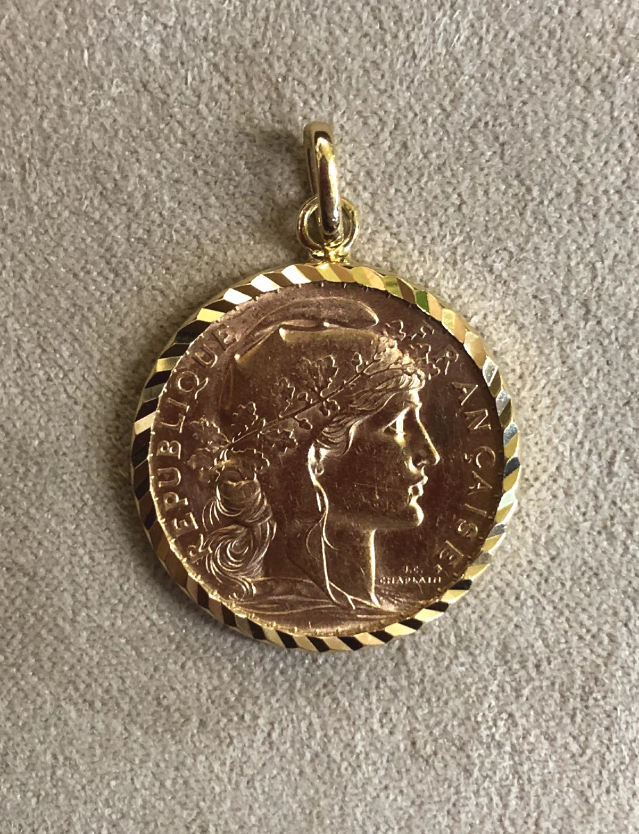 Pendentif pièce 20 francs