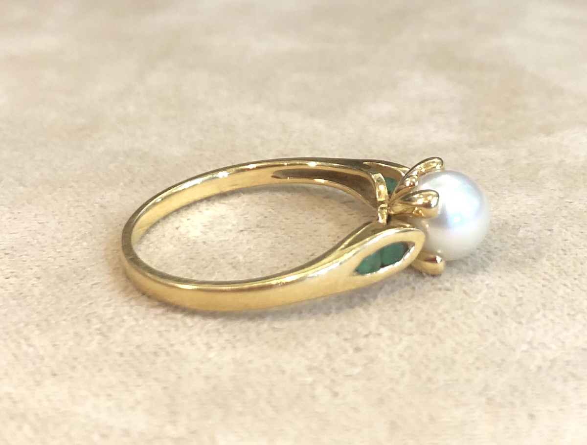 Pearl And Emerald Ring-photo-6