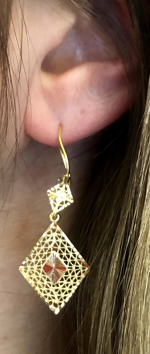 Boucles d'oreilles losange-photo-4
