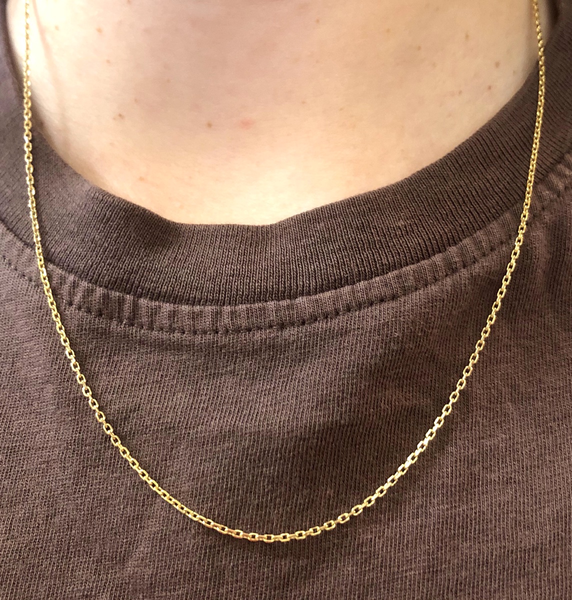 Chaine maille forcat rectangle-photo-2