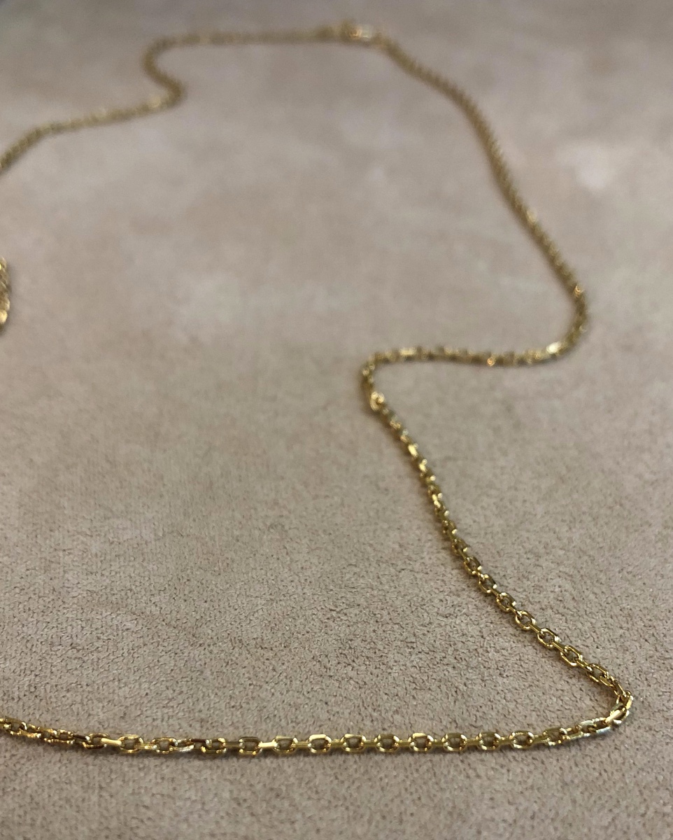 Chaine maille forcat rectangle-photo-3
