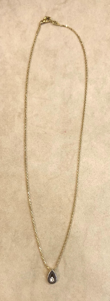 Diamond Drop Necklace-photo-3