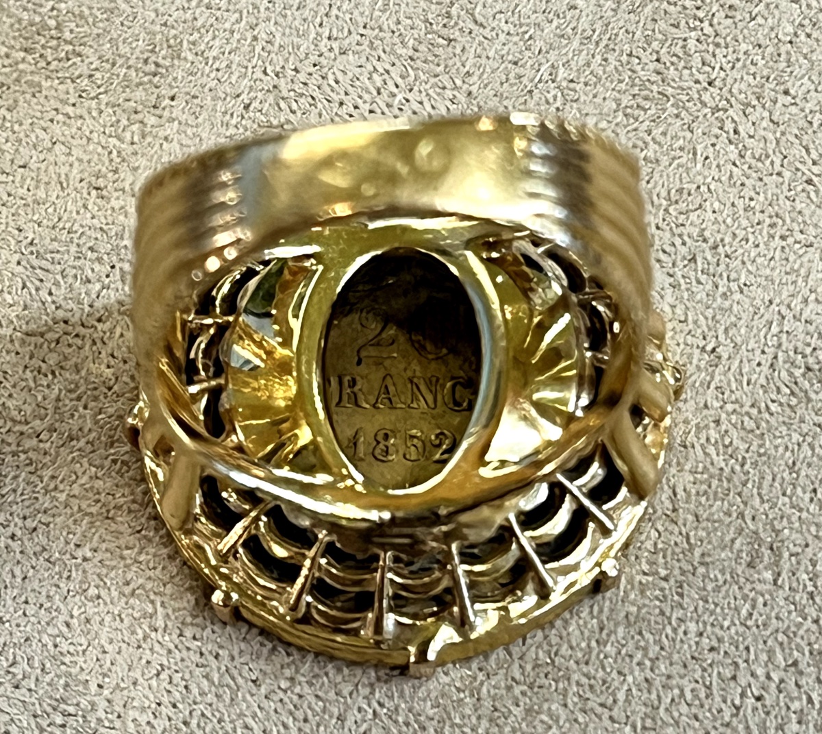 Louis-napoleon Bonaparte Coin Ring -photo-2