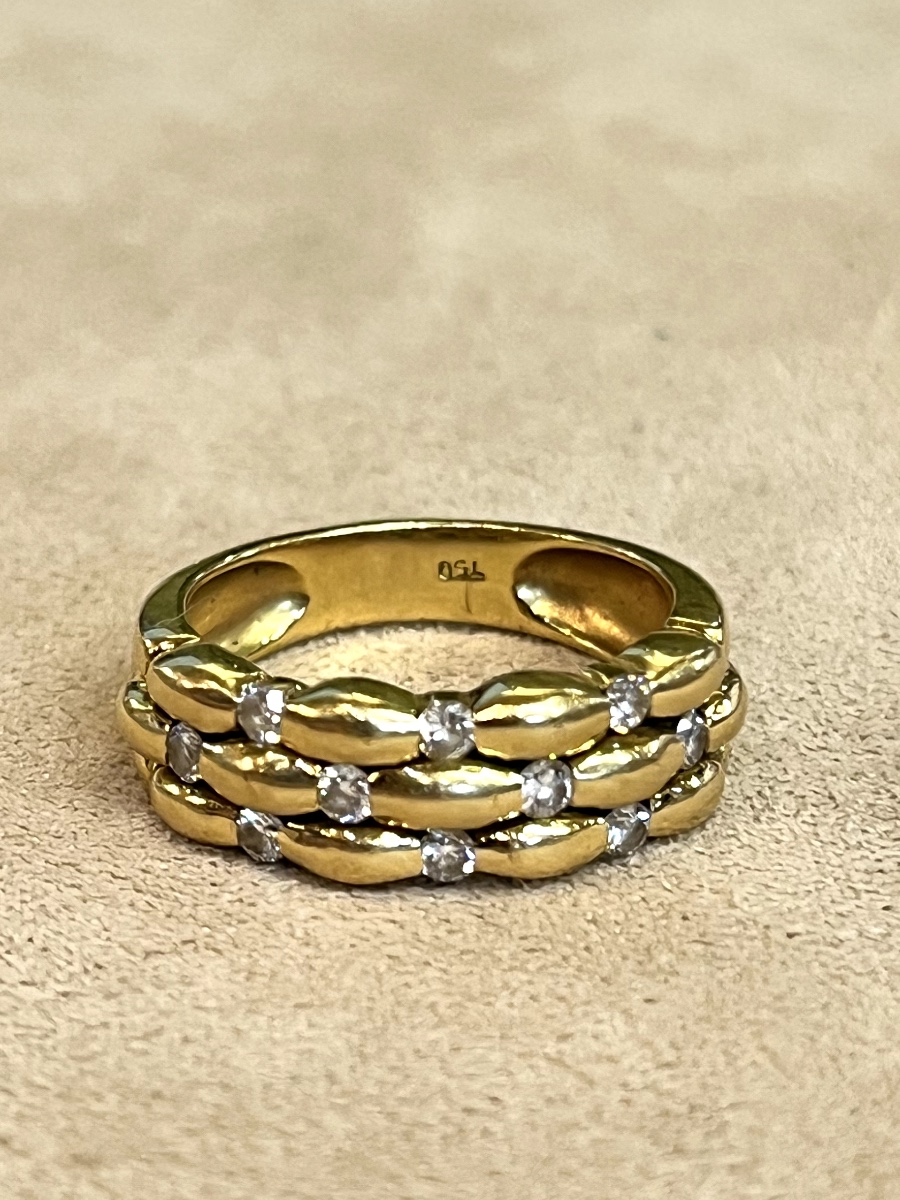 Bague bandeau Diamants