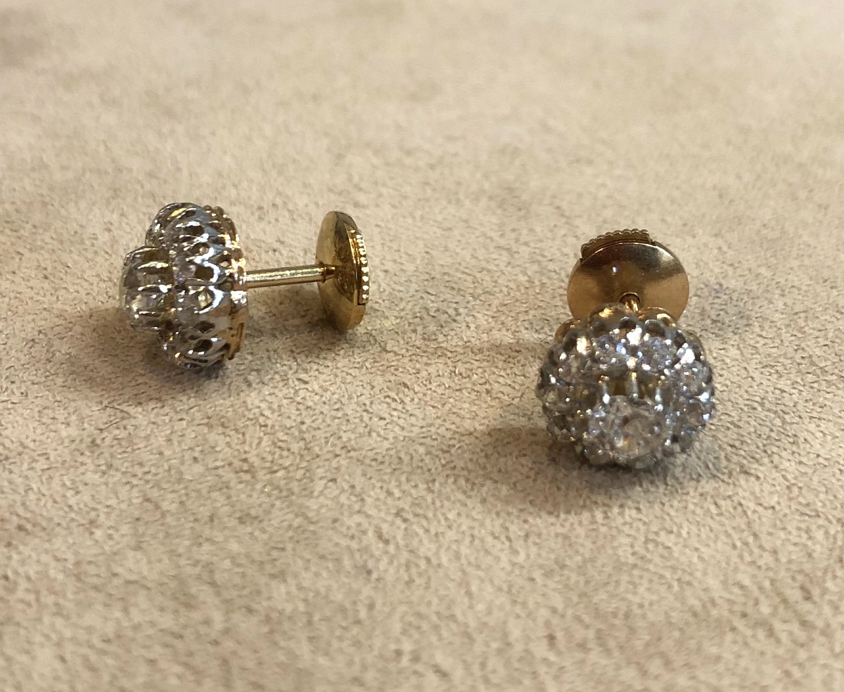 Boucles d'oreilles diamants -photo-1