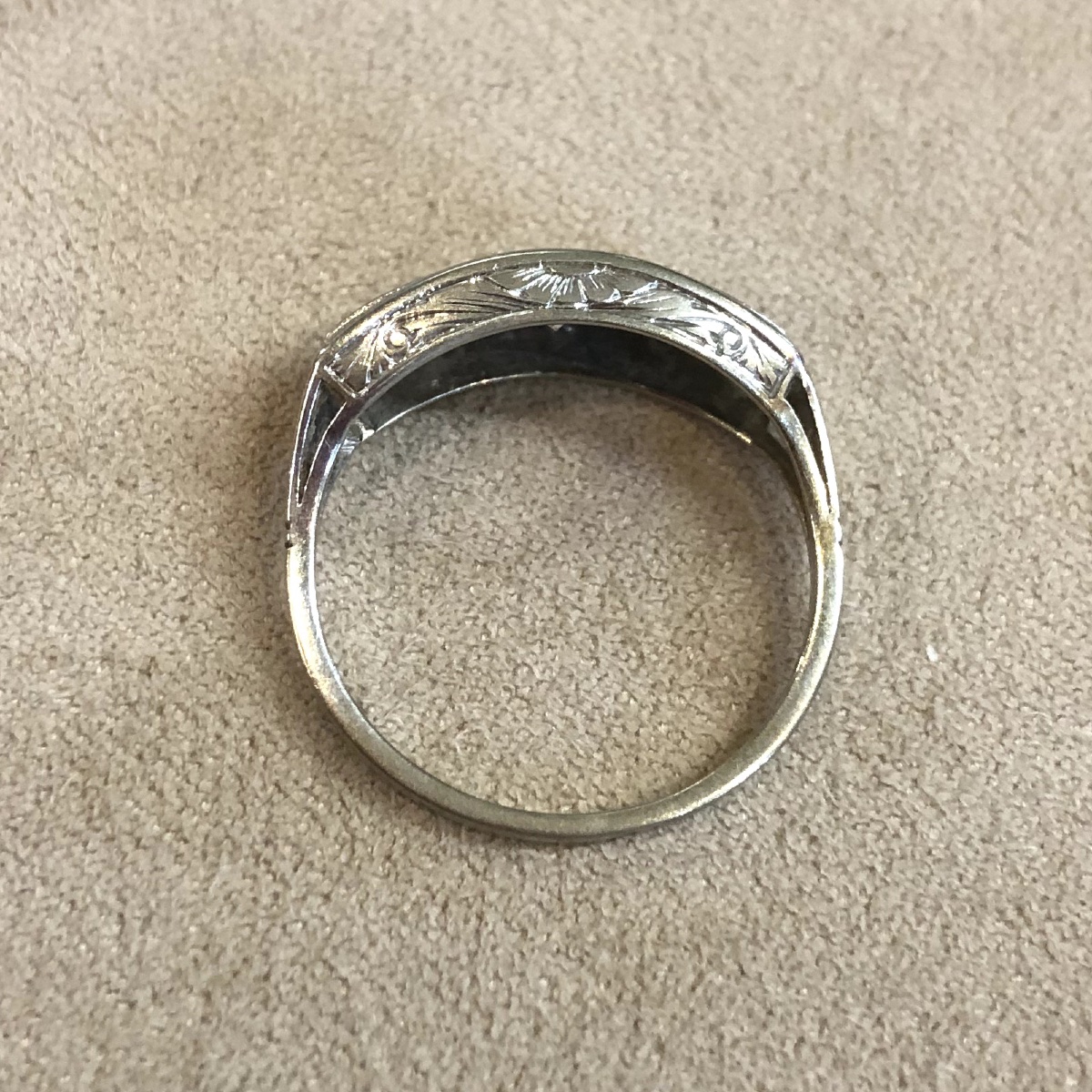 Bague ligne diamants-photo-2