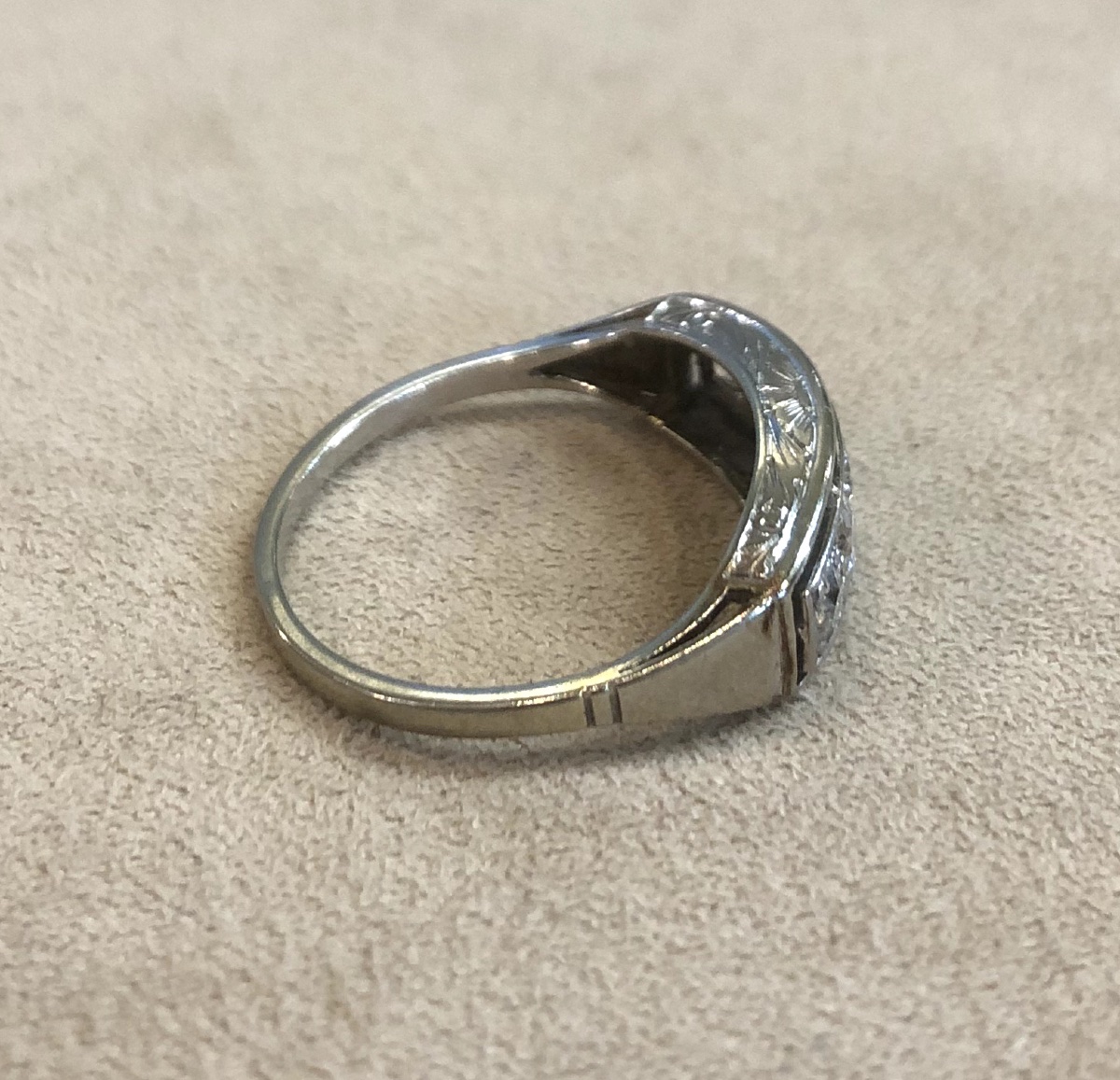 Bague ligne diamants-photo-5