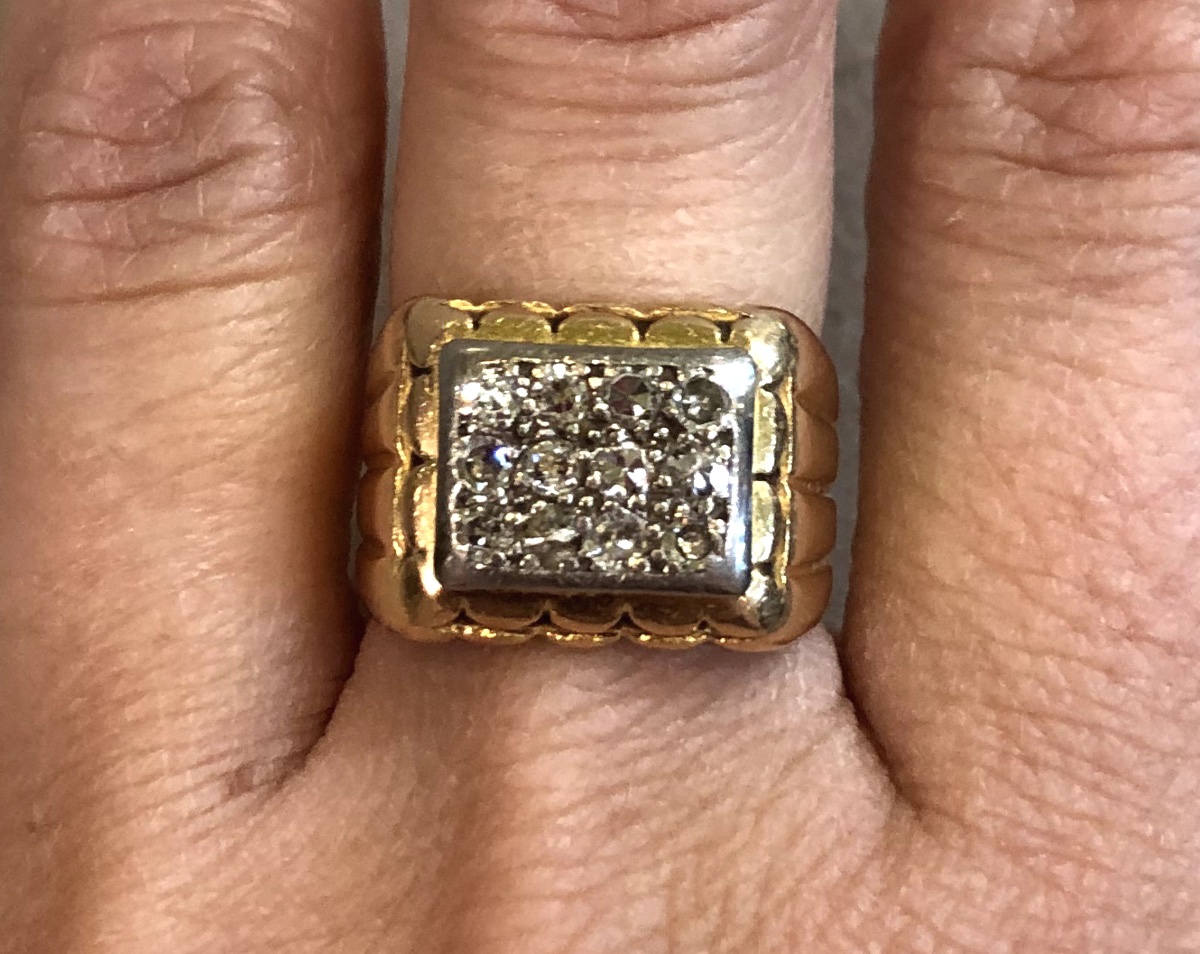 Diamond Signet Ring-photo-1