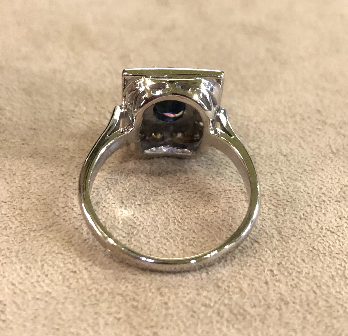 Sapphire And Diamond Pave Ring-photo-1