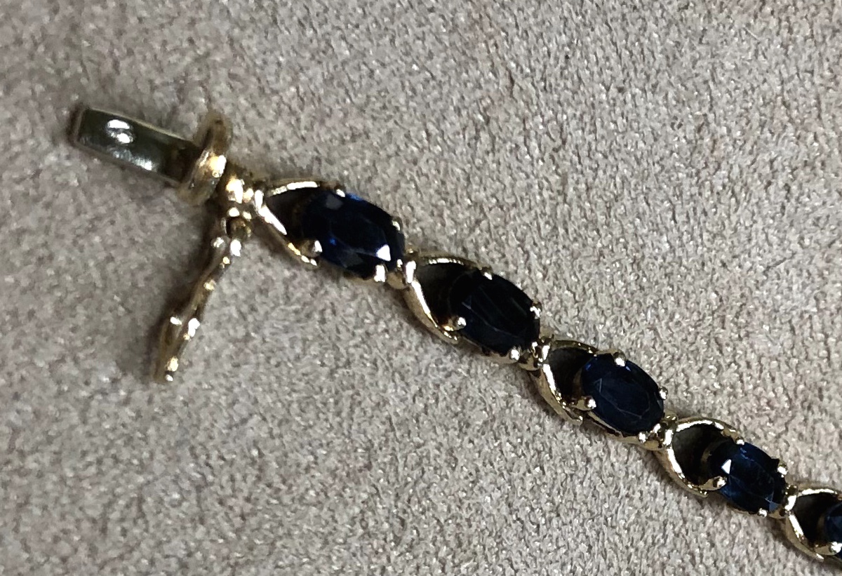 Bracelet ligne saphirs-photo-7