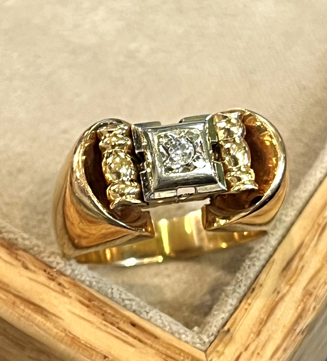 bague tank diamant 