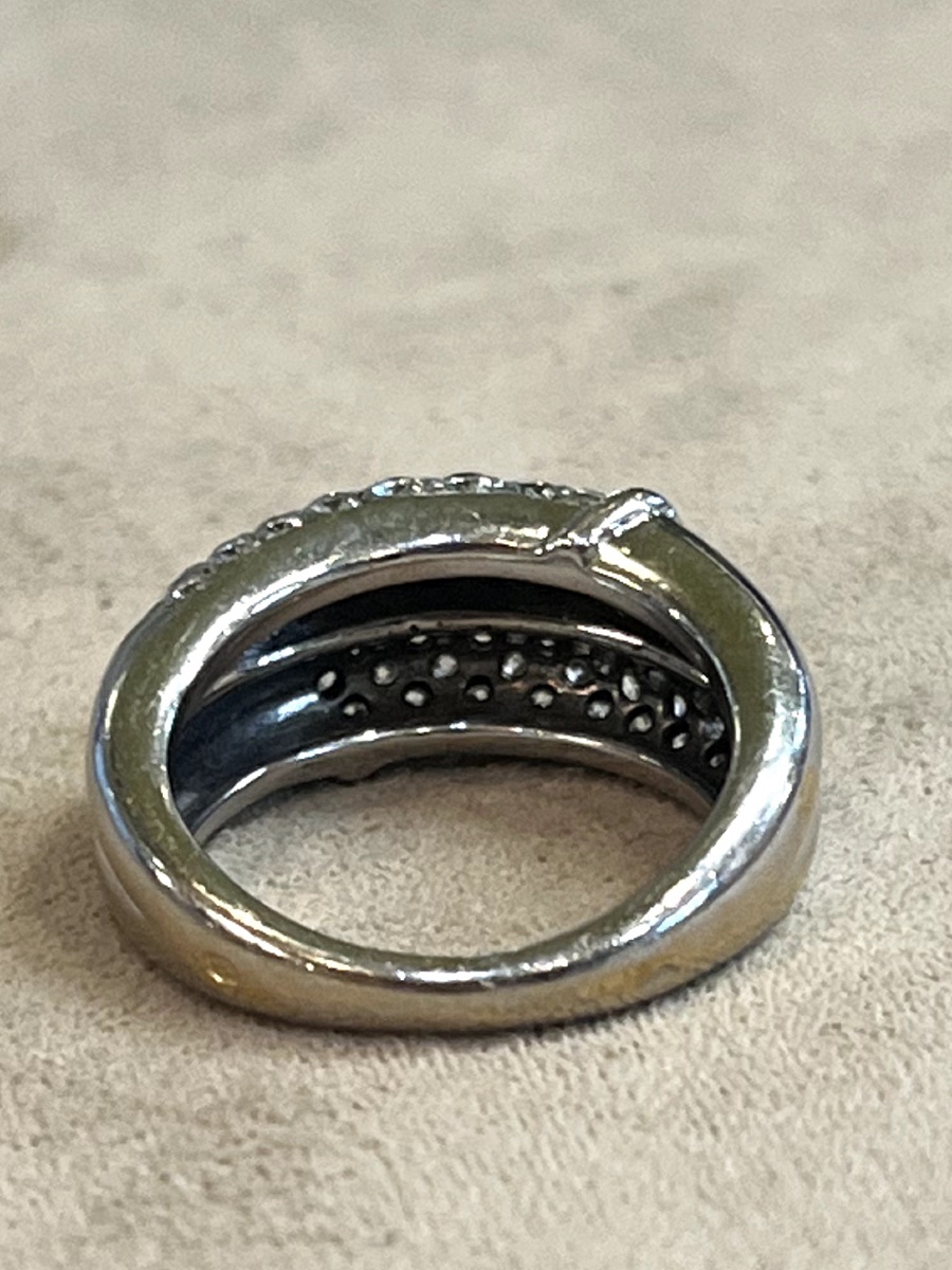Bague bandeau Diamants-photo-4