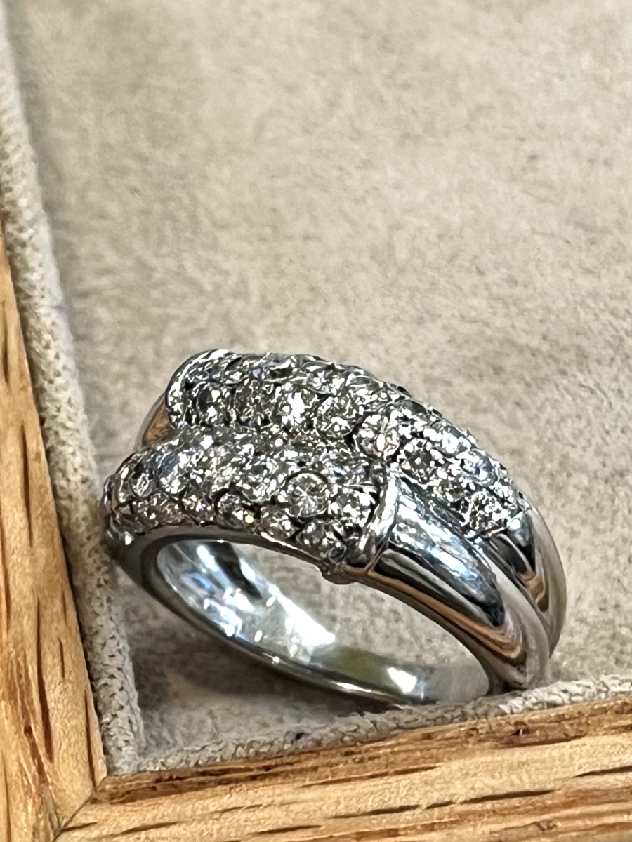 Bague bandeau Diamants