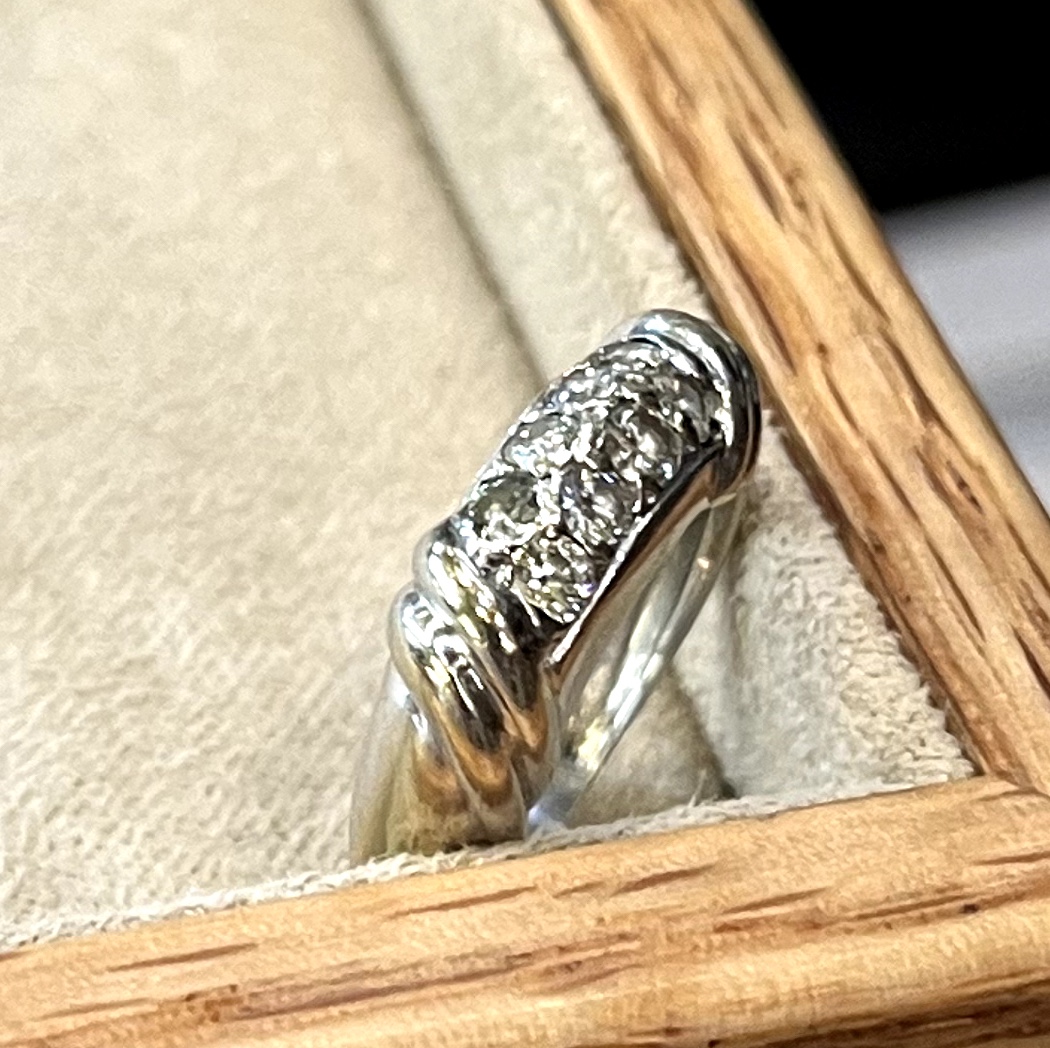 Bague bandeau Avec Diamants