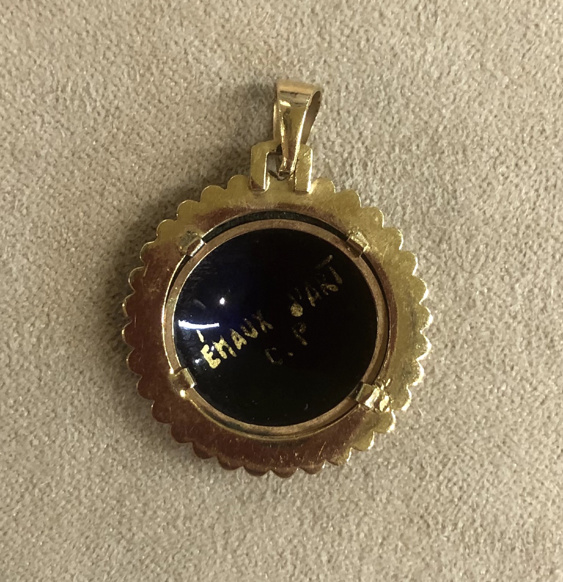 Limoges Art Enamel Pendant-photo-3