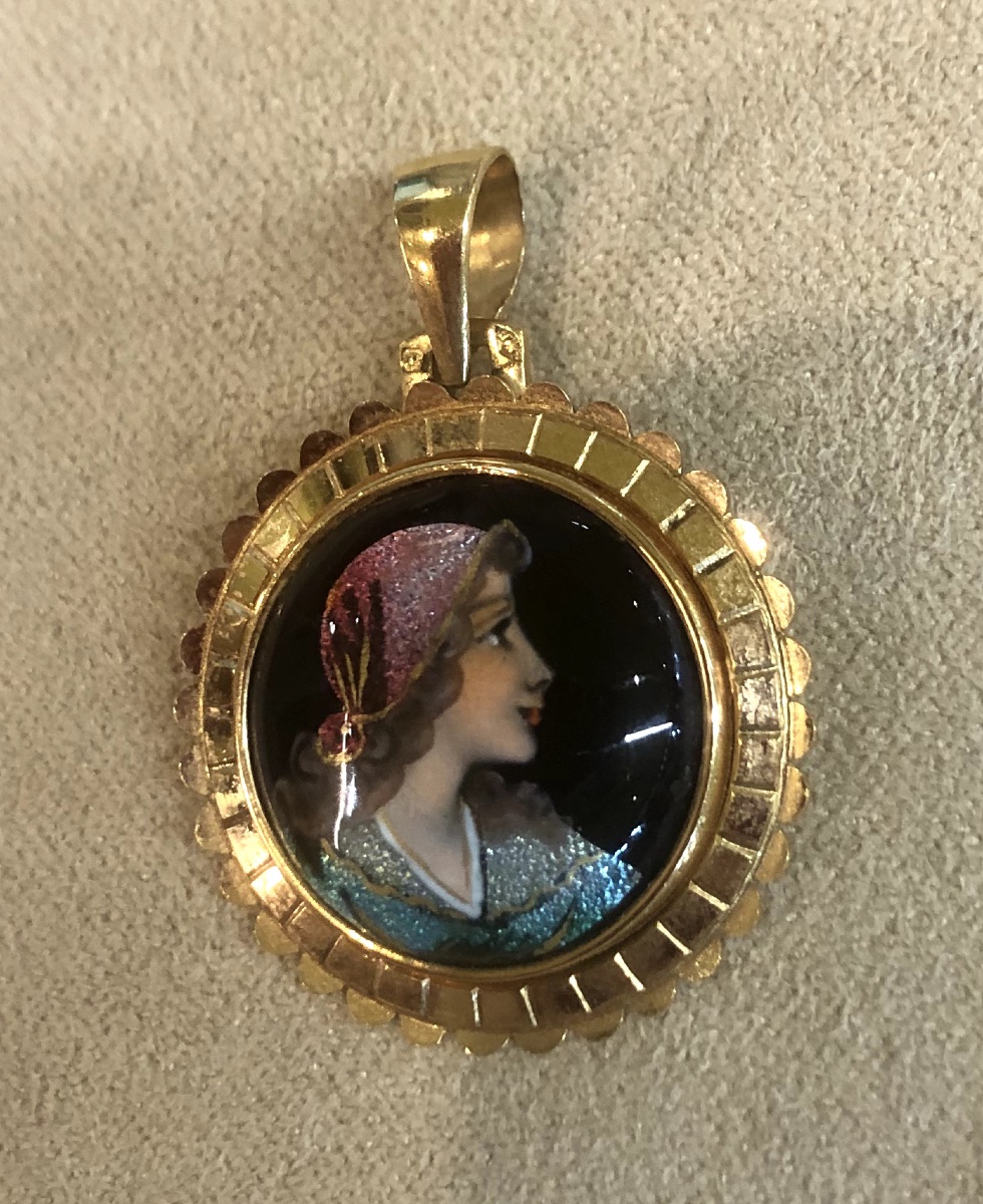 Limoges Art Enamel Pendant-photo-4