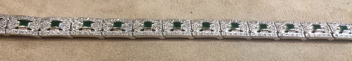 Agate And Zircon Bracelet-photo-4