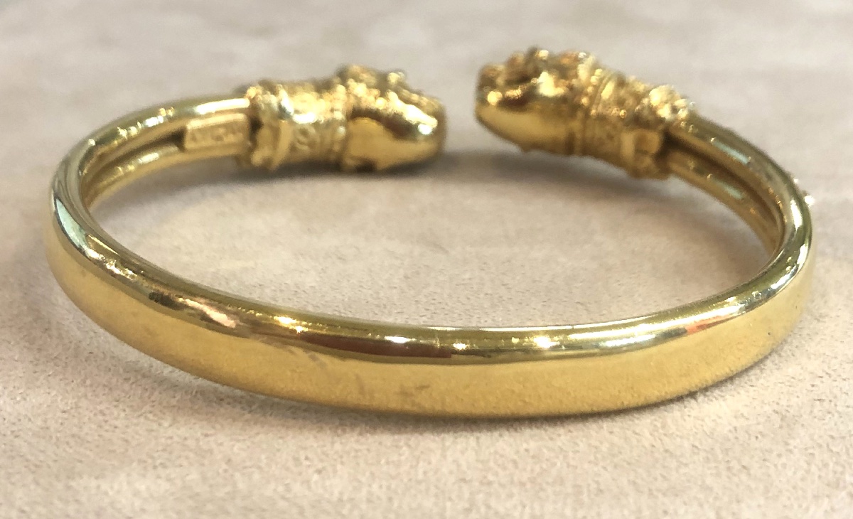 Lion Head Bangle Bracelet-photo-8