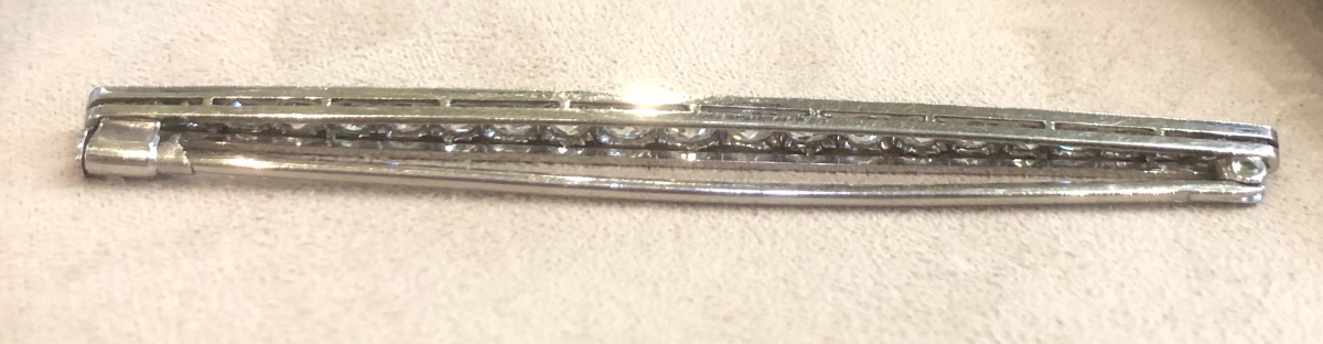 Broche barrette diamants-photo-4