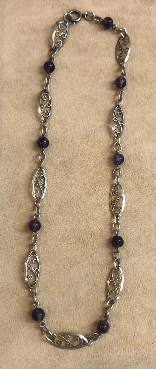 Necklace With Amethysts-photo-1