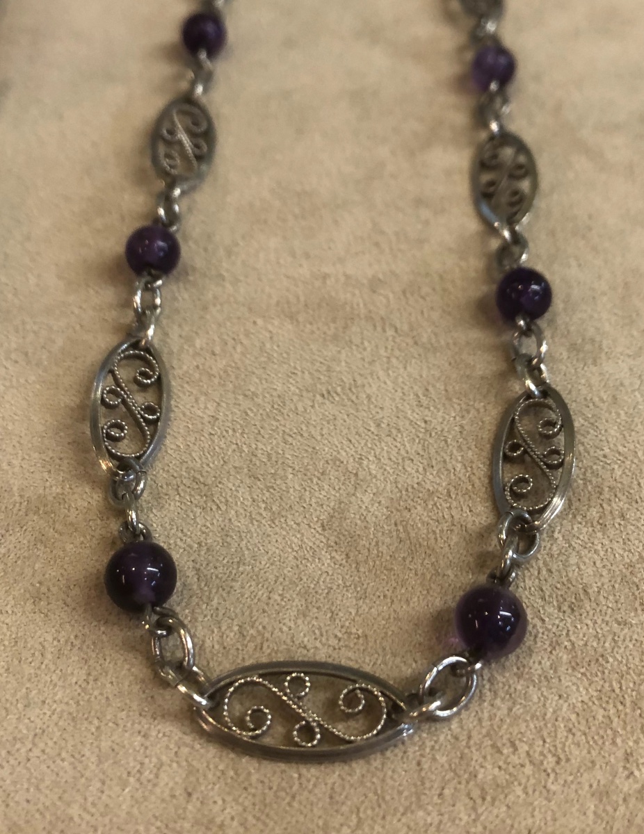 Necklace With Amethysts-photo-2