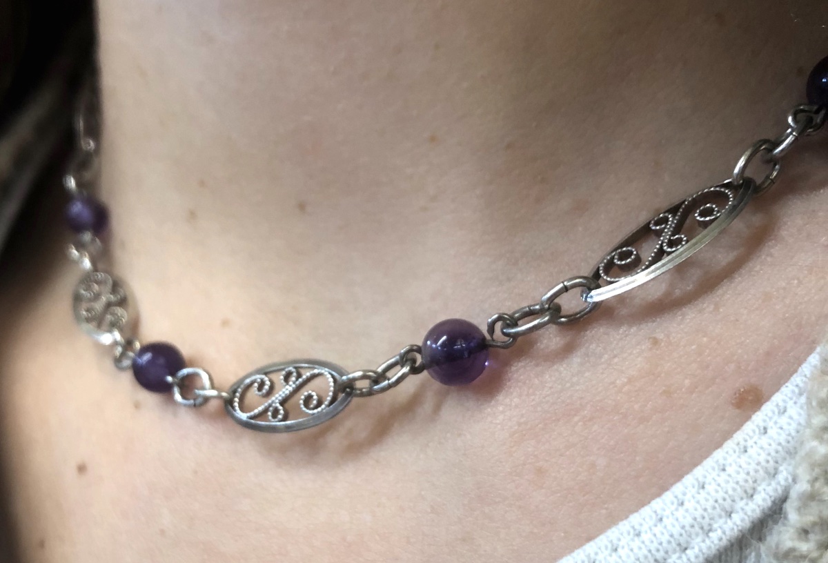 Necklace With Amethysts-photo-5