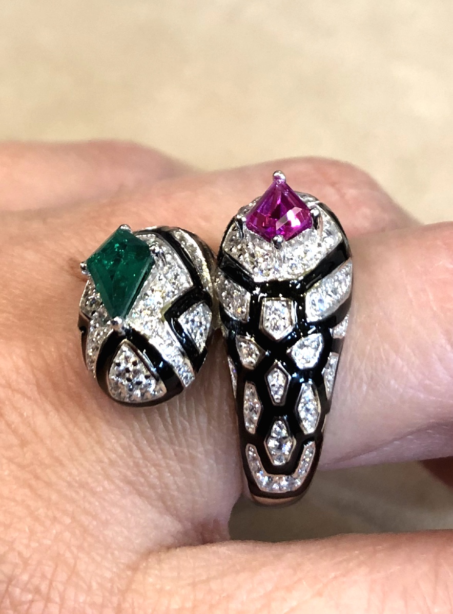 You And Me Snake Ring