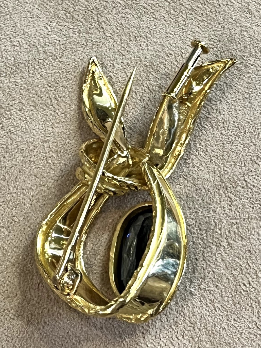 Tourmaline Knot Brooch -photo-3