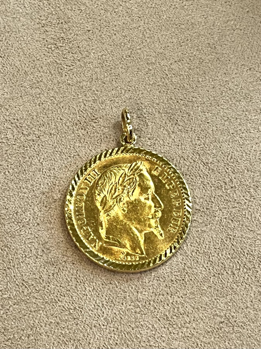20-franc Napoleon Coin Pendant -photo-3